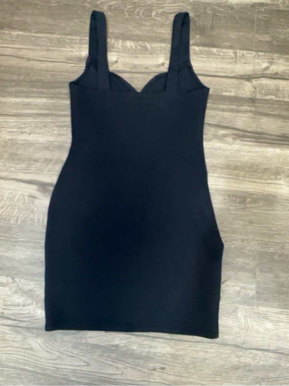 Abercrombie & Fitch Black Bodycon Mini Dress XXS Petite Stretch V-Party Dress - Picture 5 of 7
